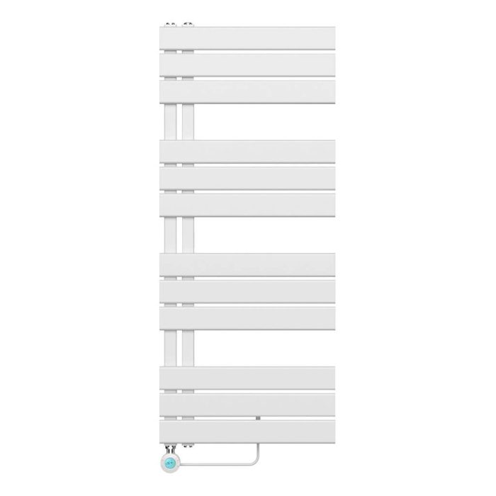 Belrad handdoek elektrische radiator 593 watt - 120x50 cm - Staal - Wit